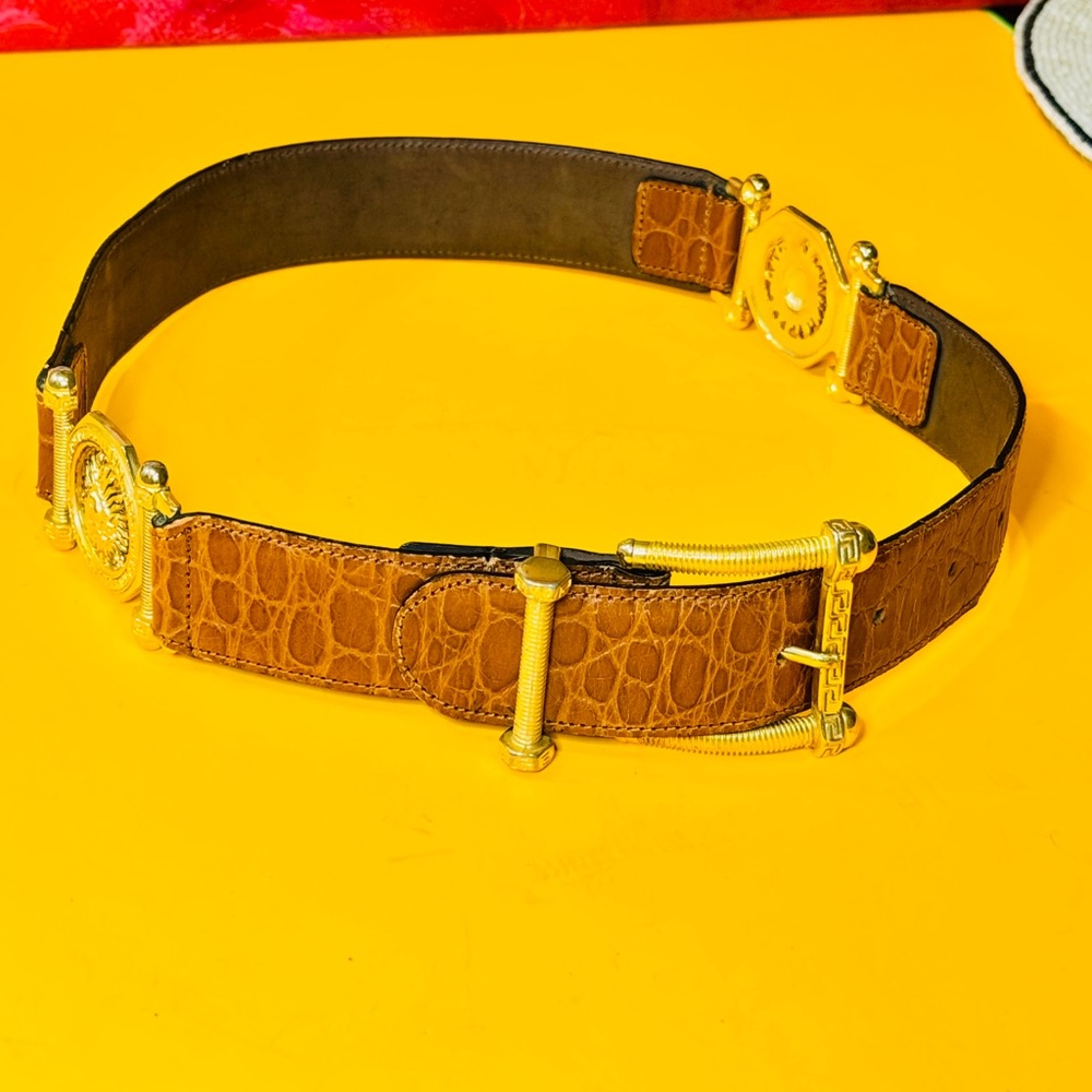 Franco Masotti Brown Leather Belt - Picture 2 of 14